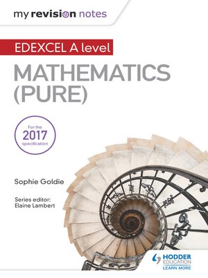 cover image of My Revision Notes: Edexcel A Level Maths (Pure)